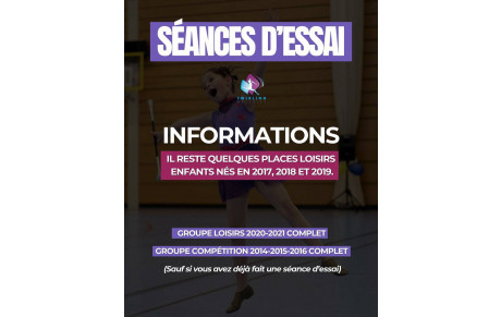 Séances d’essai 